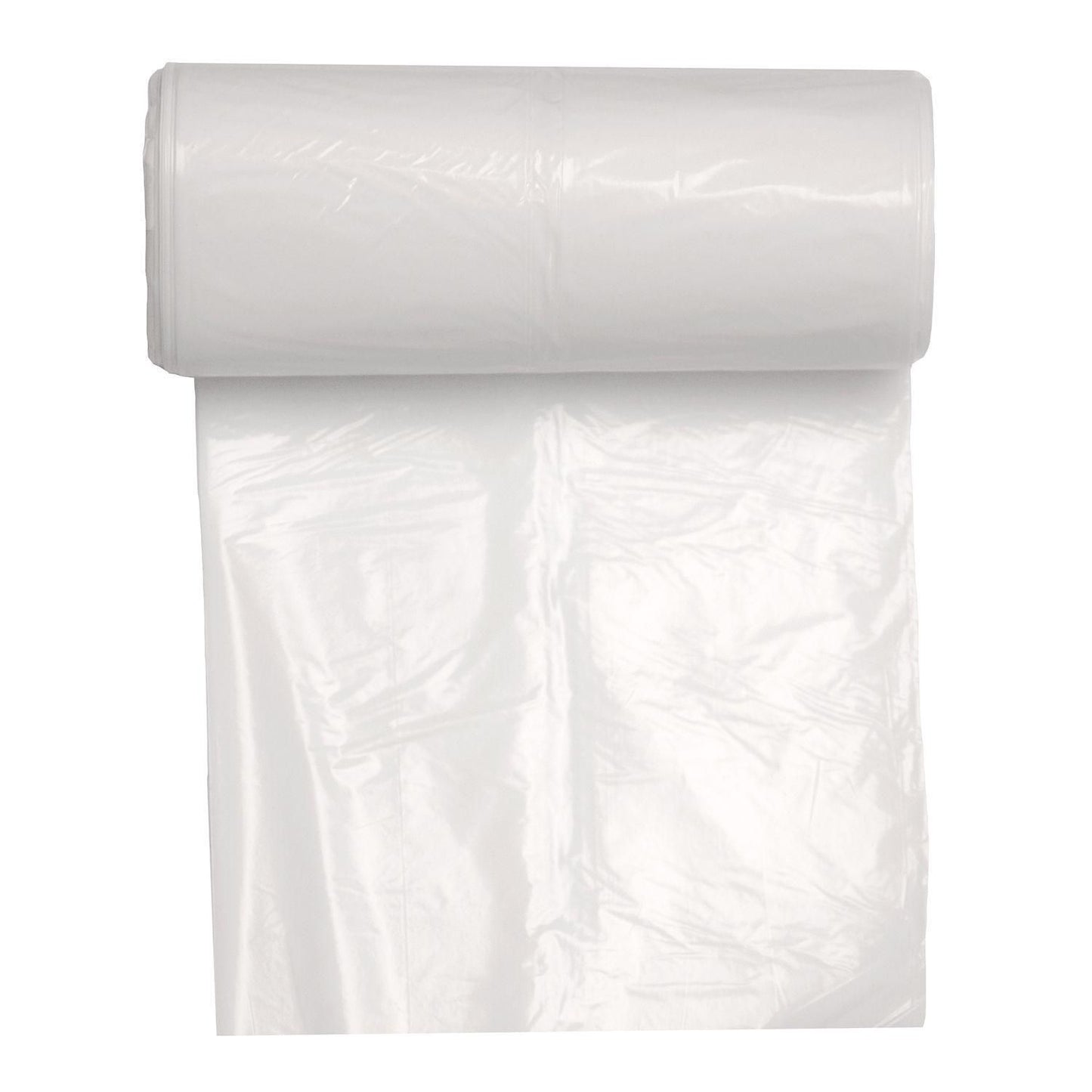 Spandepose 15ltr B370xL500mm 15my LDPE med Fals Kompakt Hvid,40 stk/rl