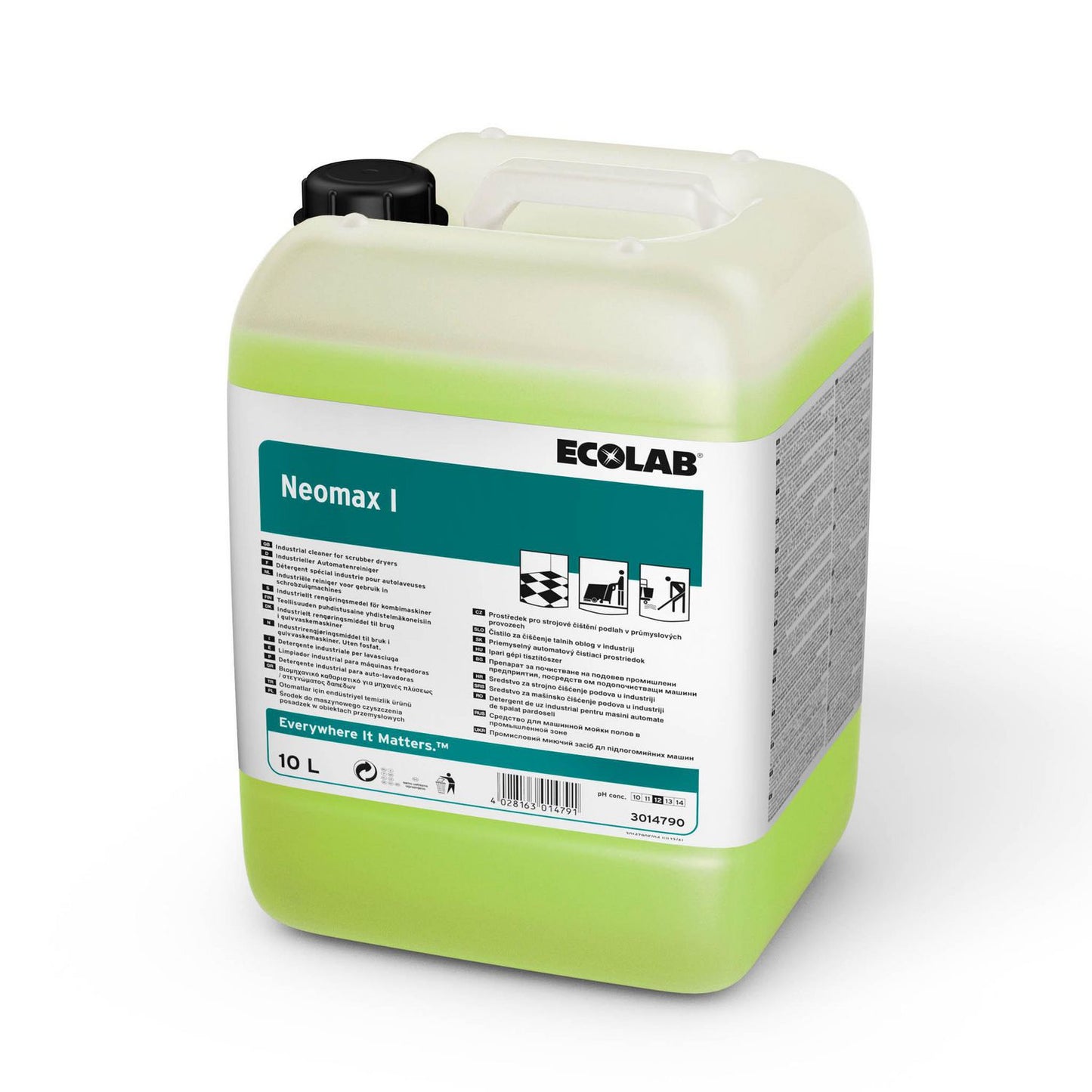 Grundrengøring Gulv Neomax I 10ltr uden Parfume Anlæg/Maskine,10 ltr/dnk