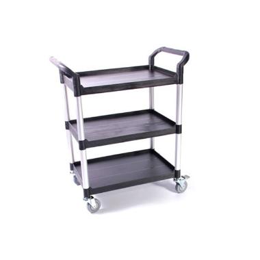 Serveringsvogn 85x48x100 cm 3 hylder Fiberfest Alu,stk
