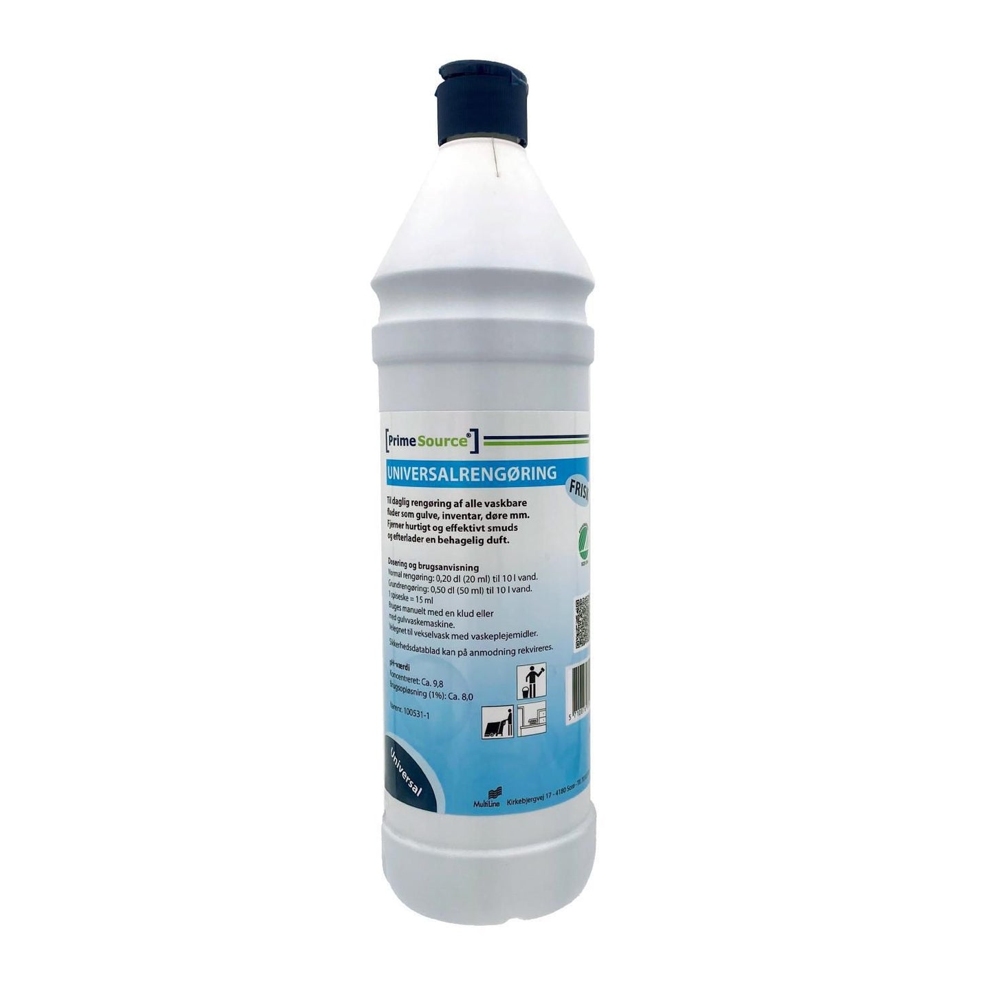 Universalrengøring Gulv/Ovfl/Inv Prime Source Frisk 1ltr Svanemærket med Parfume,1 ltr/fl