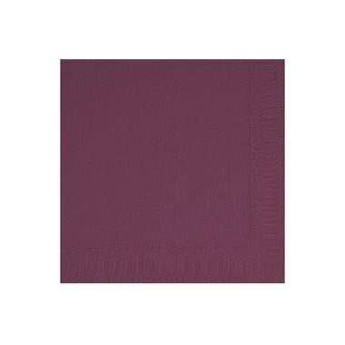 Serviet Duni 33x33cm 3-lag Plum,125 stk/pk