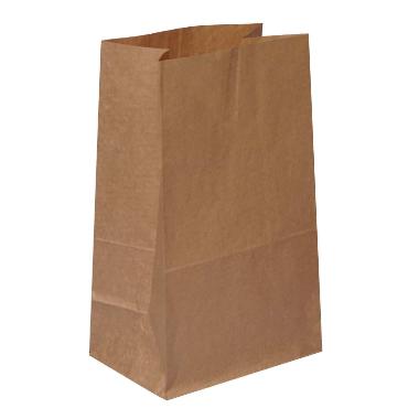 Klodsbundspose 180x120x290 mm 6 ltr Brun,500 stk/krt