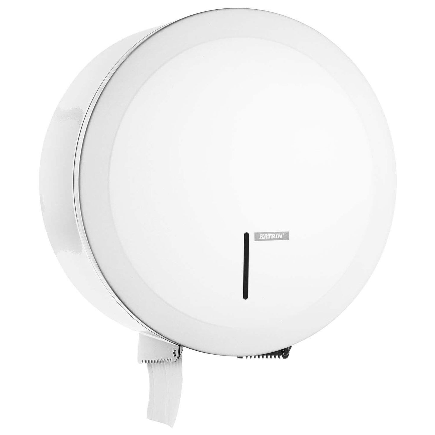 Dispenser Toiletpapir Katrin Jumbo Midi/Maxi med Lås Metal Hvid,stk