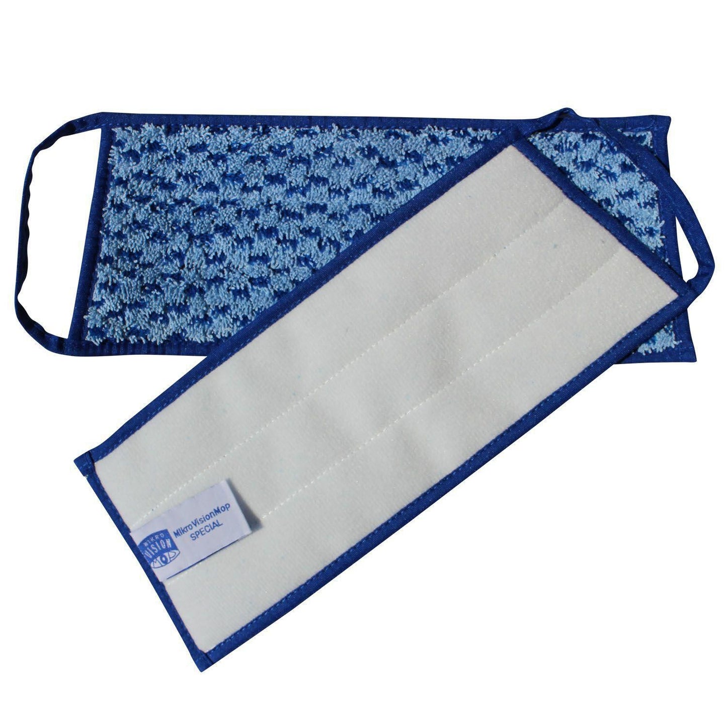 Moppe Velcro Heavy Duty Mop 30cm Microfiber Blå Våd til tavler/inventar,1 stk