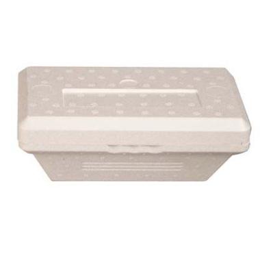 Isboks 1ltr termo/portionsboks L232xB134xH68mm Med Løst Låg Hvid,174 stk/krt