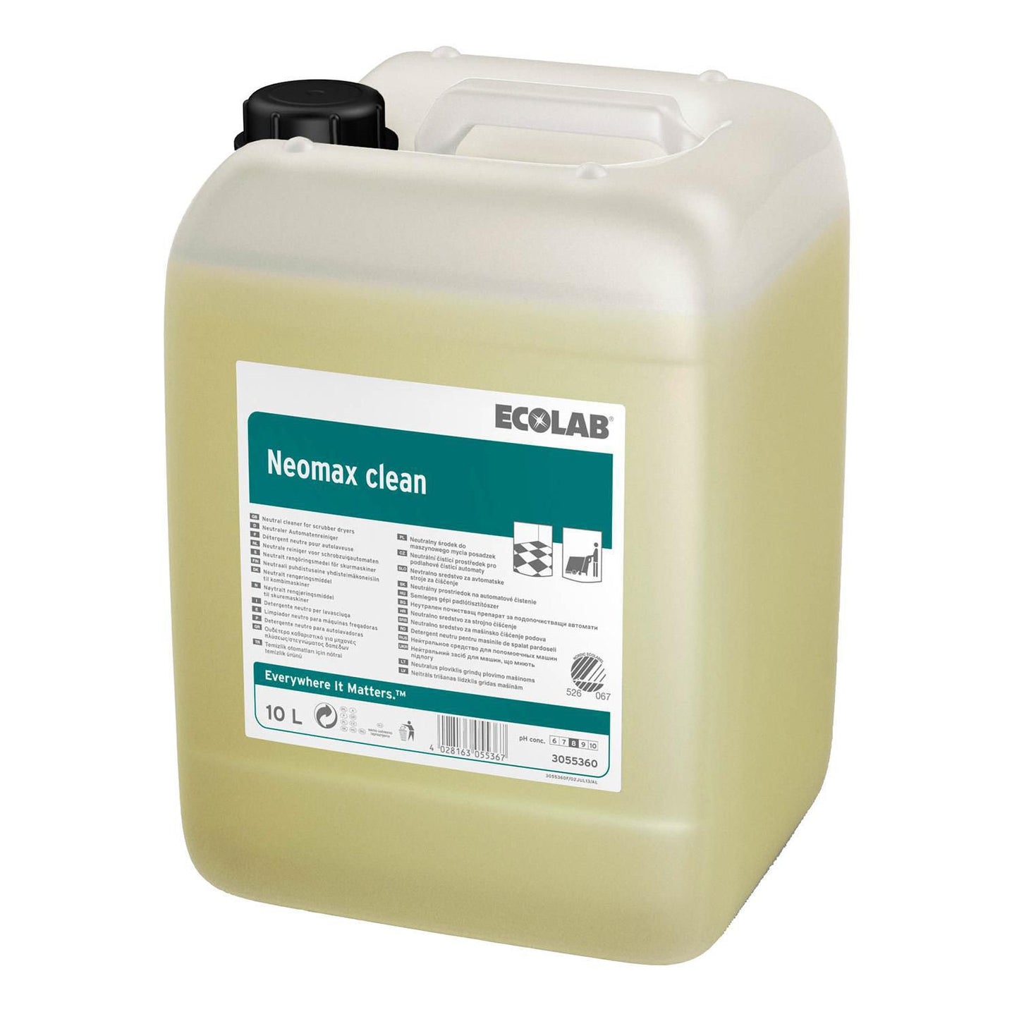 Universalrengøring Gulv Neomax (Neomat) Clean 10ltr u. Parfume til kombimaskine,10 Ltr/dnk