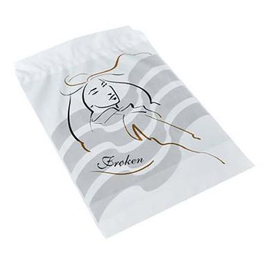 Hygiejnepose Frøken 245x350 mm 35 my med Hul til krog 50% genbrugsplast Hvid/Grå,100 stk/pk