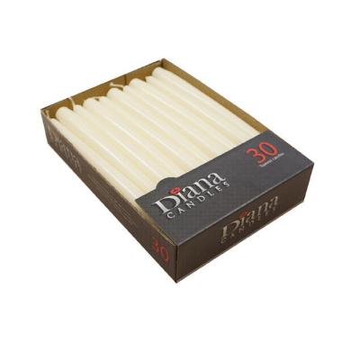 Antiklys Ø22x245 mm Brændetid 7.5 timer Elfenben,30 stk/pk