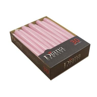 Antiklys Ø22x245 mm Brændetid 7.5 timer Perlemors Rosa,30 stk/pk