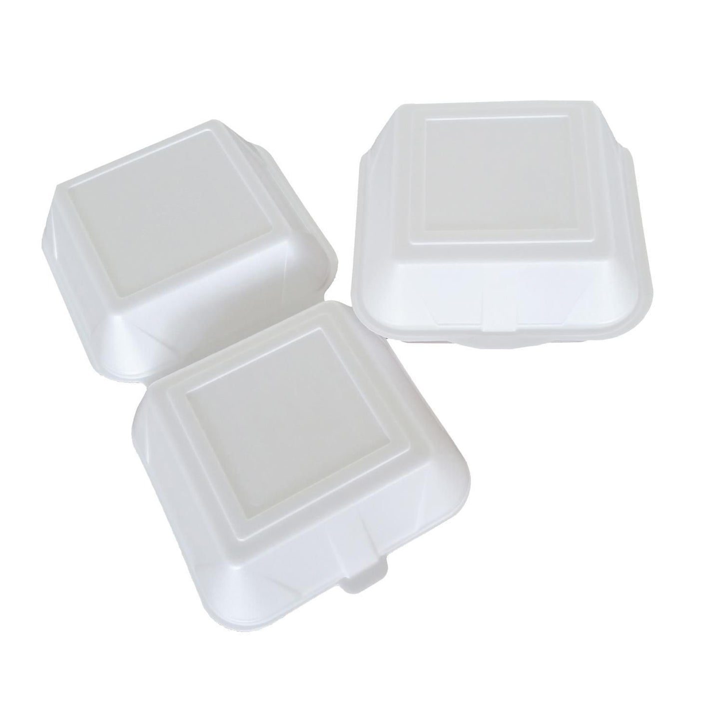 Burgerboks stor 155x155x80 mm XPS Hvid IP6,125 stk/pk