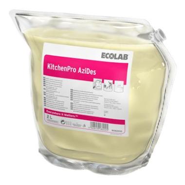 Rengøring/Desinfektion KitchenPro Azides 2ltr Surt Højkoncentreret til køkken,2 ps x 2 ltr/krt