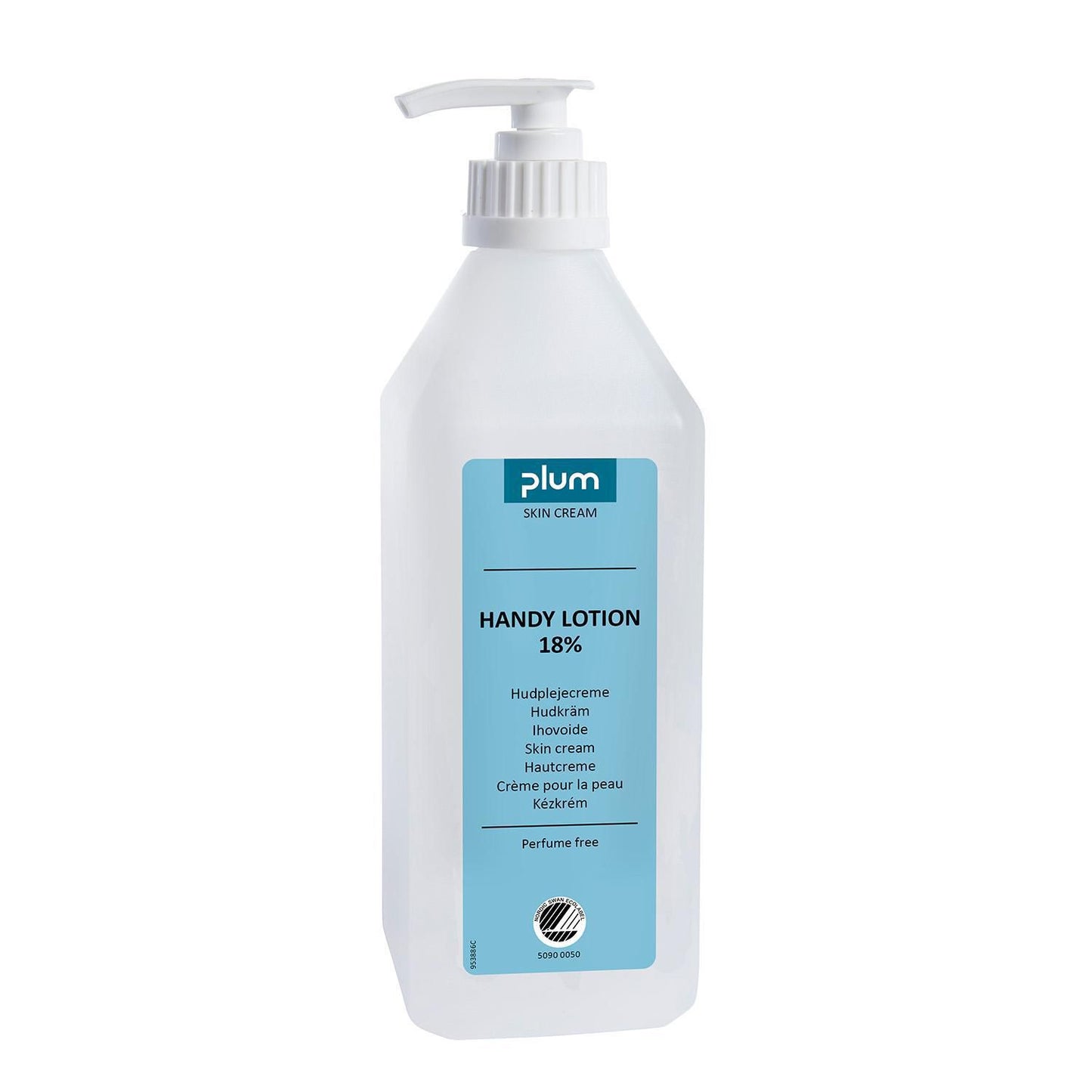 Hudcreme Handy Lotion 600ml Svanemærket uden Parfume Pumpe 18% fedt,600 ml/fl
