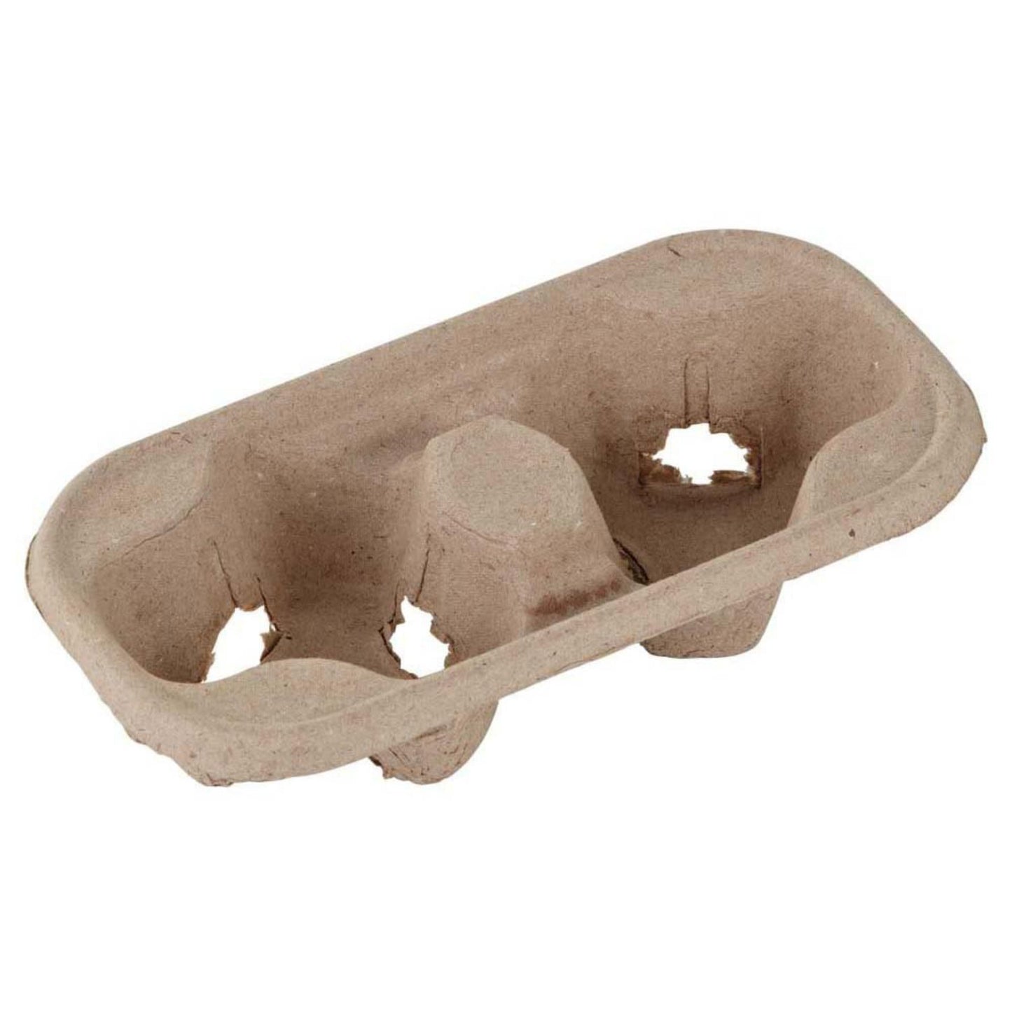 Kopholder Bakke 215x108x42 mm Pap Natur til 2 bægre,90 stk/ps