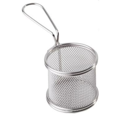 Serveringskurv Mini Friture Ø8x8 cm Rustfri stål,stk