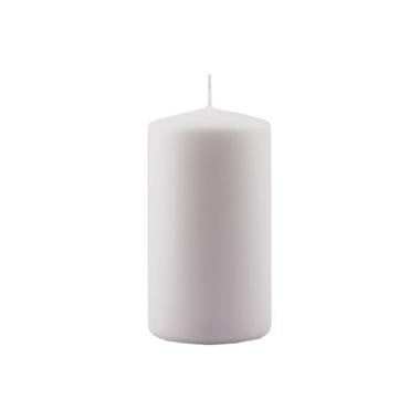 Bloklys Ø78x145 mm Brændetid 81 timer Hvid,stk