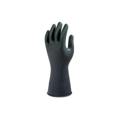 Handske Black Heavyweight G17K str L Latex Sort,1 par