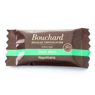 Chokolade Mørk Bouchard med mint smag 5 gr,200 stk/krt