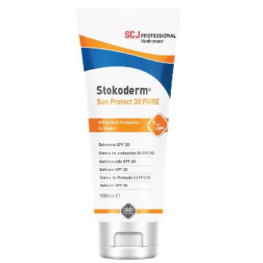Solcreme Stokoderm Sun Protect SPF30 PURE u/Farve/Parfume/Parabener ECARF 100 ml,100 Ml/tub