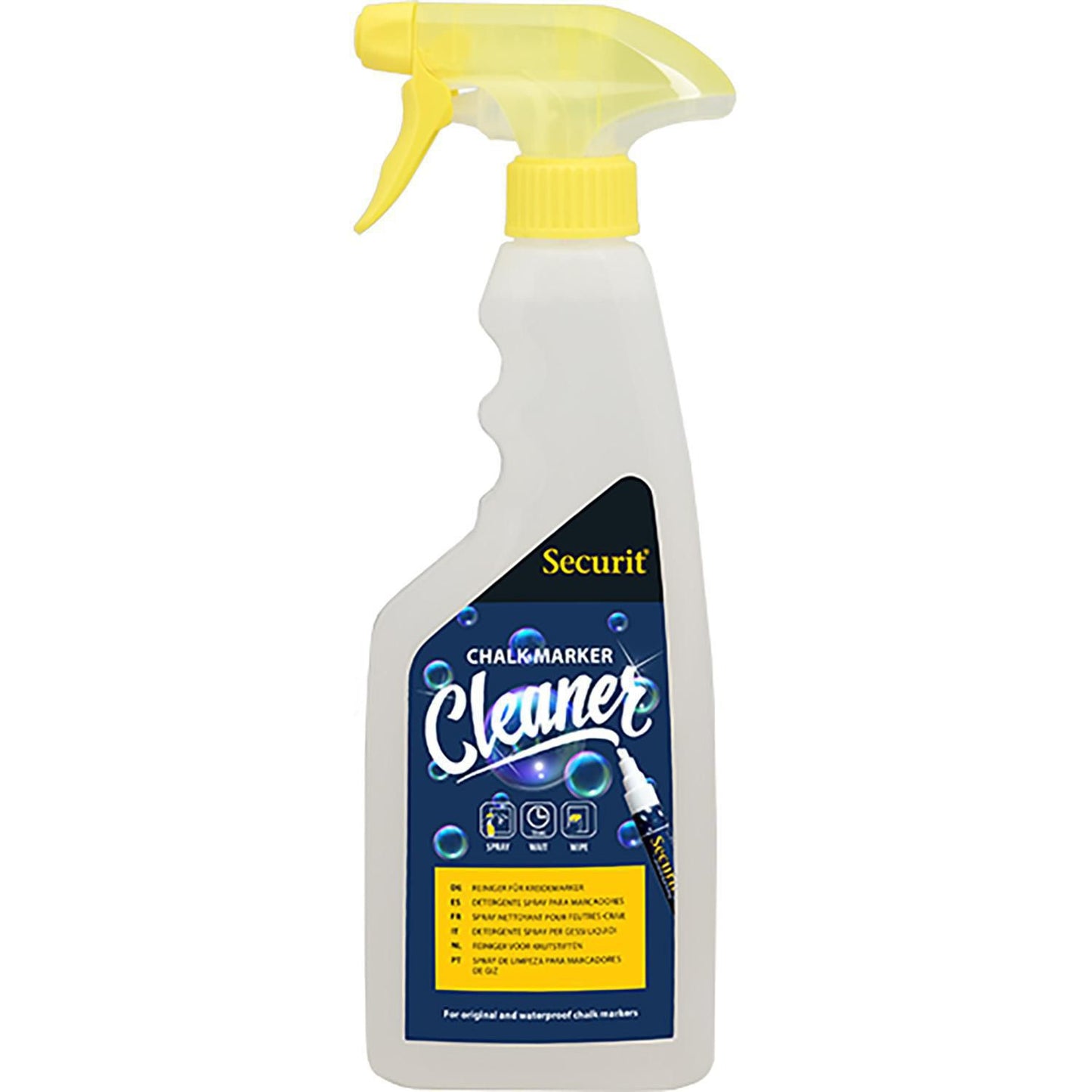 Tavlerens Securit Chalk Marker Cleaner 500ml til tuschpenne/kridtmarkører,500 ml/stk
