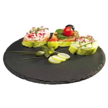 Serveringsplade Ø22 cm Naturskifer,stk