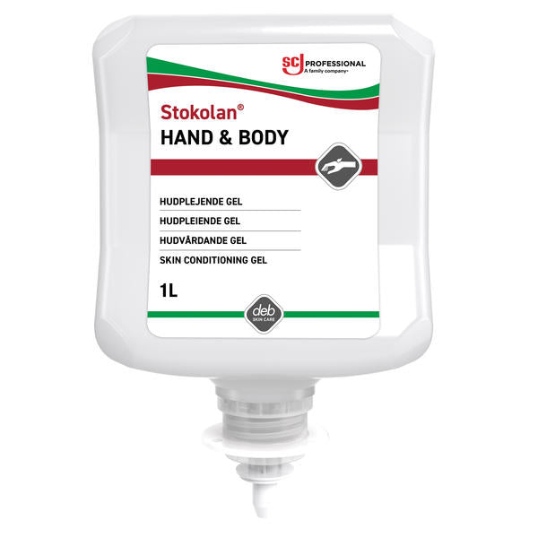 Hudcreme Stokolan Hand and Body 1ltr ECARF med Parfume 8.6% fedt til dispenser,fl