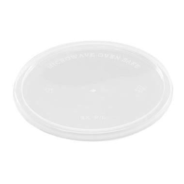 Plastlåg Ø120 mm Rund Klar PP,50 stk/ps