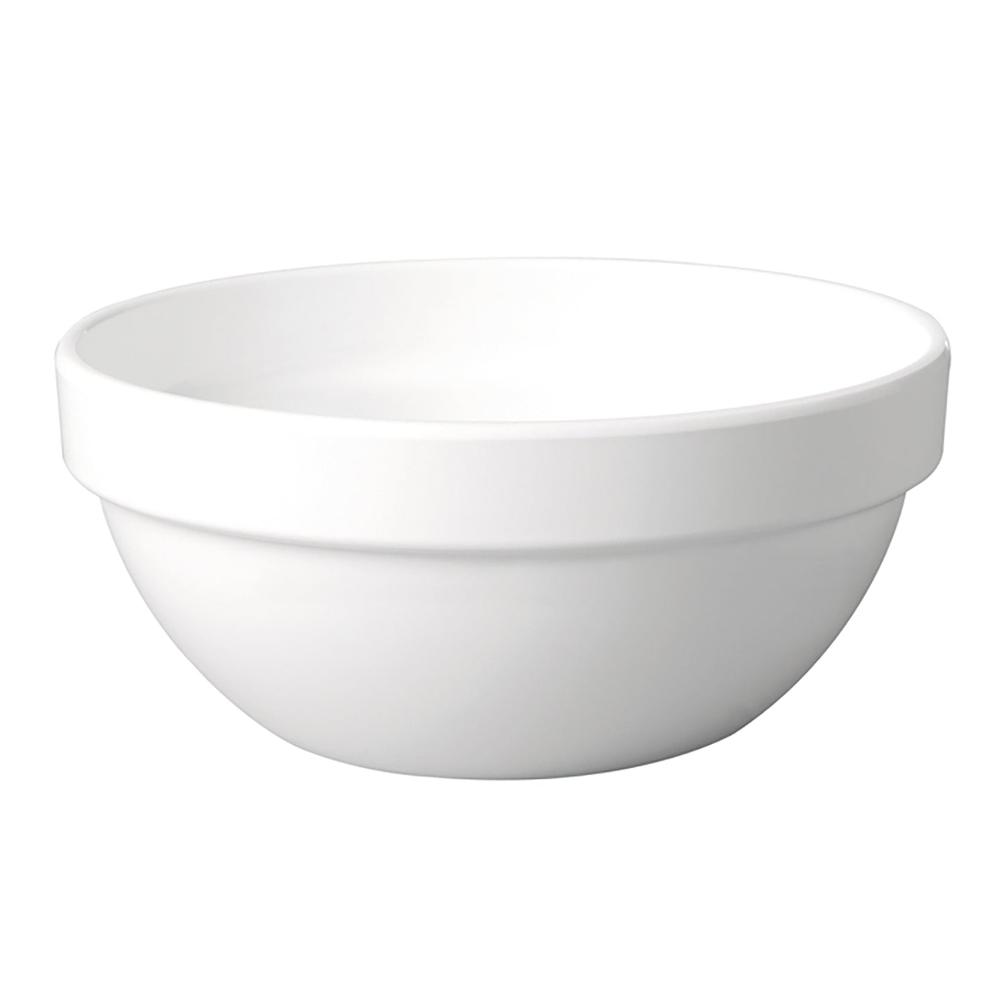 Skål 0.5 ltr Ø14x6.5 cm Melamin Hvid,stk