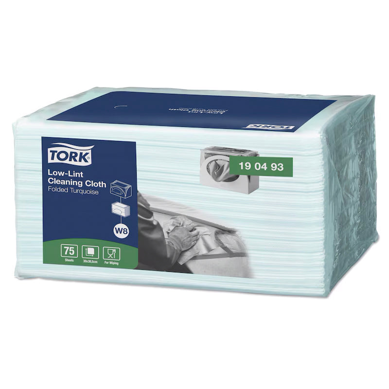 Aftørringsklud Tork Sensitiv W8 300x385 mm,8 pk x 75 stk/krt