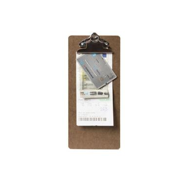 Regningsbakke Securit Clipboard 11x26.5 cm brun,stk