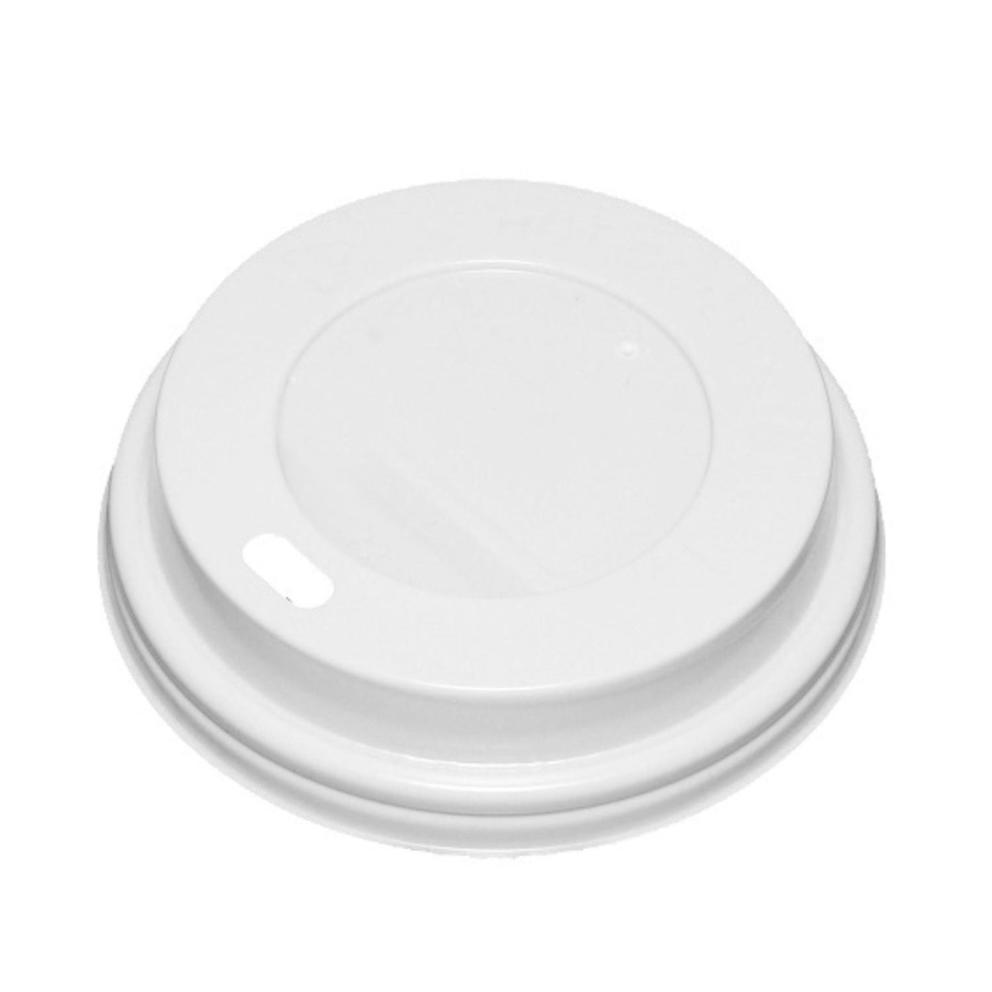 Drikkelåg Plast Ø90xH20mm Til Kaffebæger Hvid Catersource,100 stk/ps