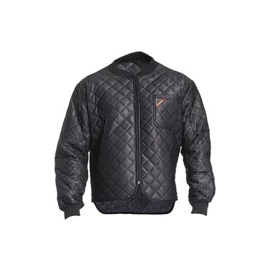 Termojakke FE quiltet str XL med Brystlomme Sort,stk