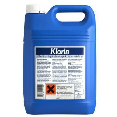 Desinfektion Klorin Original med aktiv klor uden parfume til overflader5 ltr,2 dnk x 5 ltr/krt