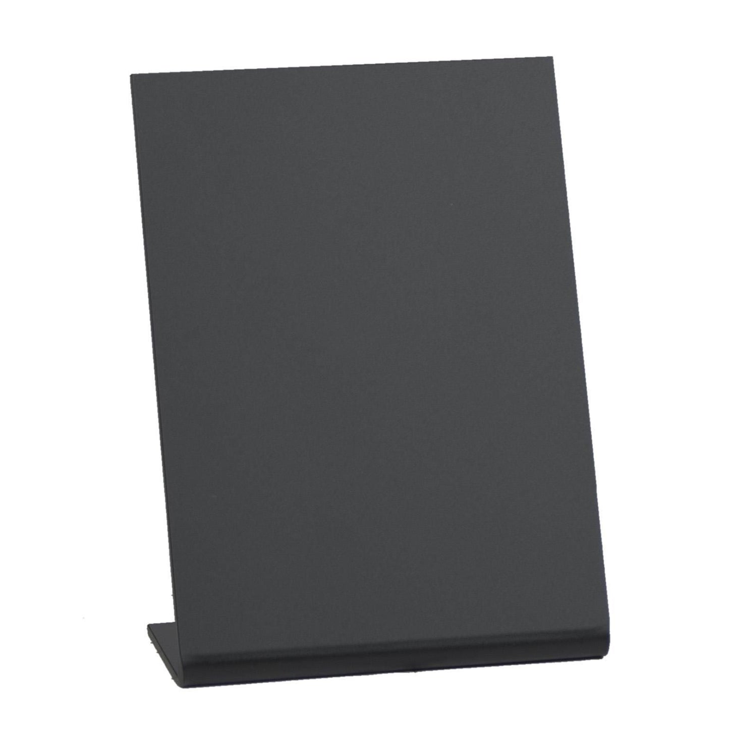 Skilt Securit A6 L-formet Vertikal tavle Frostet sort/blank bagside 3 stk pr sæt,3 stk/set