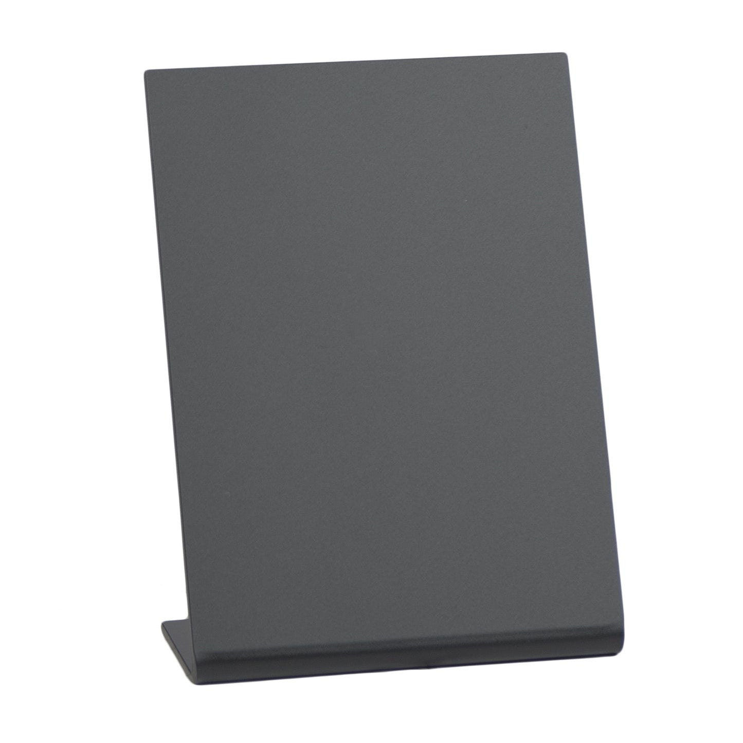 Skilt Securit A7 L-formet Vertikal tavle Frostet sort/blank bagside 5 stk pr sæt,5 stk/set