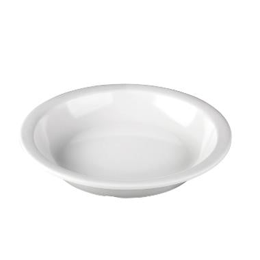 Tallerken Ø19 cm Dyb Smal fane Melamin Hvid,6 stk/pk