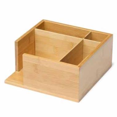 Servietboks 18x18 cm Bambus,2 stk/krt