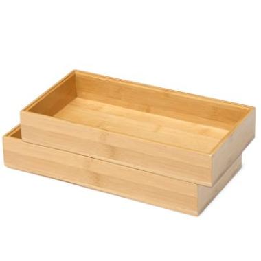 Serveringsbakke 15x30 cm Bambus,stk