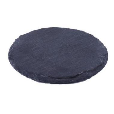 Lysplatte Ø10 cm Skiffer Naturgrå,stk