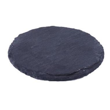 Lysplatte Ø10 cm Skiffer Naturgrå,stk