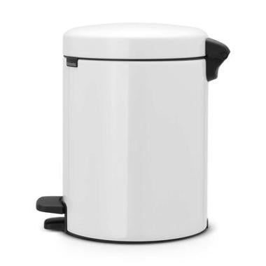 Pedalspand Brabantia Newlcon 5 ltr Stål/Plast Hvid,stk