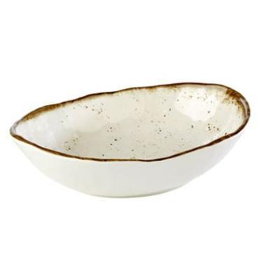 Skål Stoneart 1.2 ltr 28.5x21x7.5 cm Melamin Hvid/Brun stenlook,stk