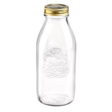 Saftflaske Quattro Stagioni 1 ltr Ø9.4x22.6 cm med Låg,stk