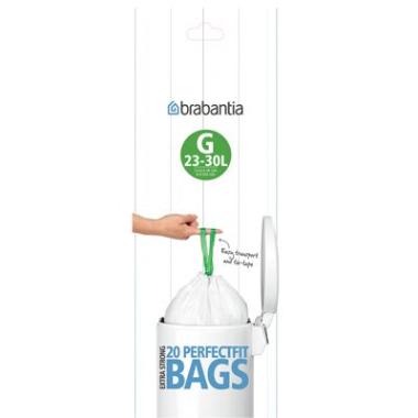 Affaldspose 23/30ltr B445xL745mm G Hvid,12 rl/krt