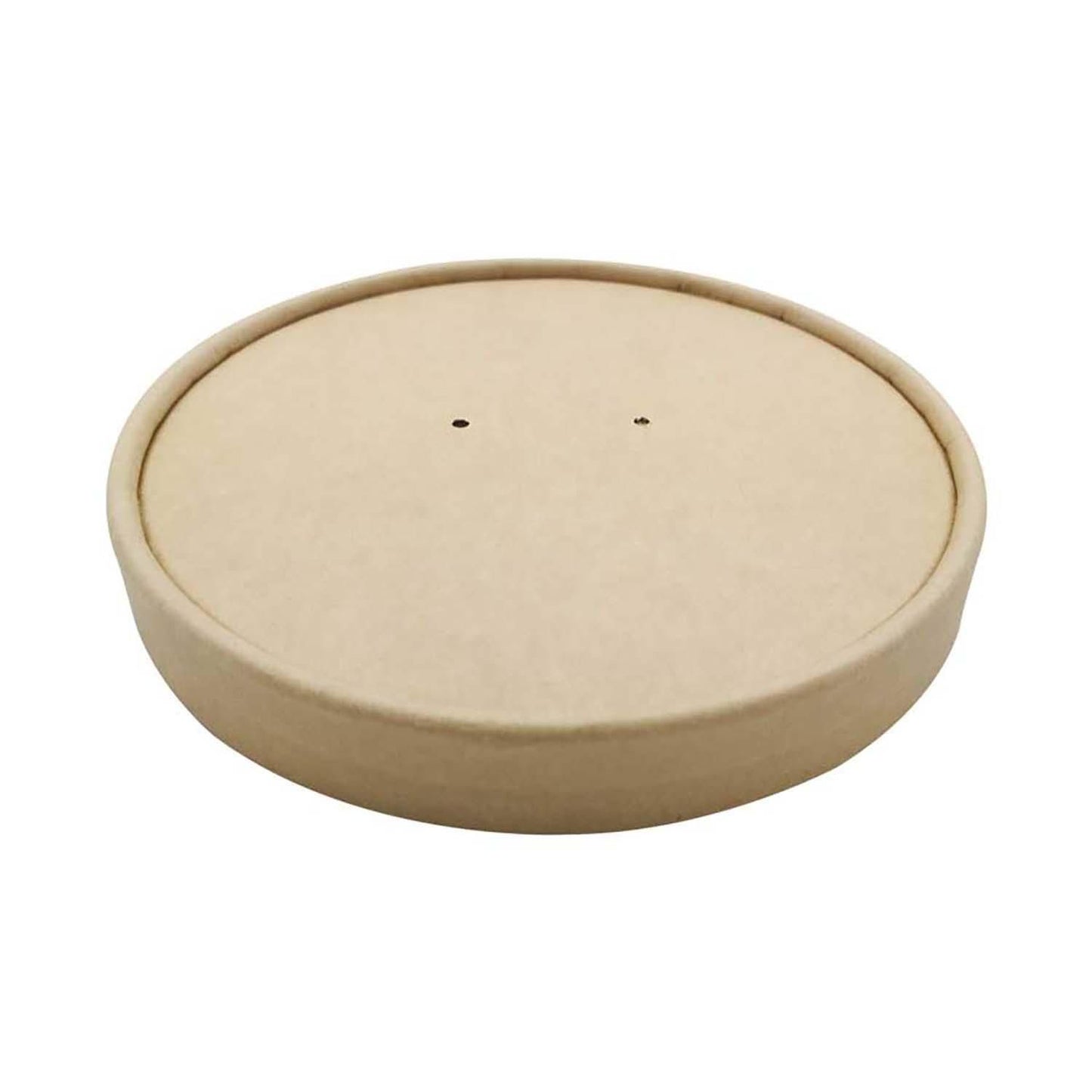 Paplåg Ø115 mm Plast på indersiden Brun til Soup-To-Go Papbæger 95 cl,25 stk/ps