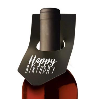 Skilt Securit 16x6.5 cm med Hvid tuschpen til Flaskehals,10 stk/ps