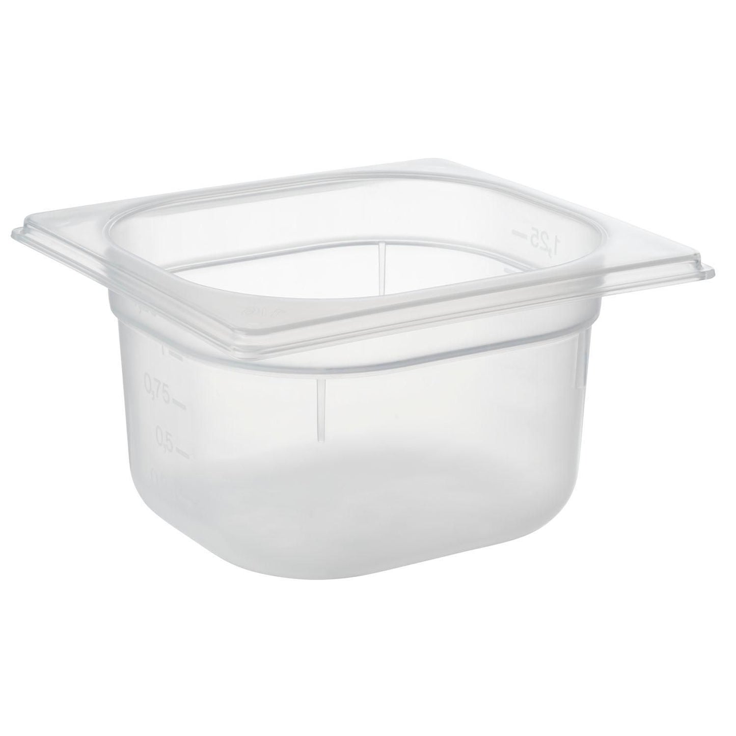 Kantine 1/6 GN 1.5 ltr 17.6x16.2x10 cm Polypropylen Klar,stk