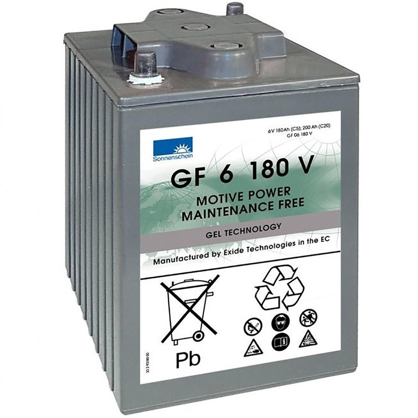 Batteri gel 6V 180Ah grå til Taski Swingo XP-R/2100,1 stk