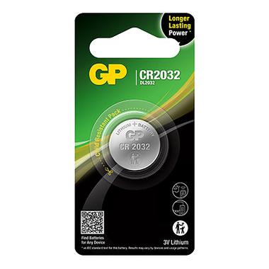 Batteri GP Lithium CR2032 1 stk/pk,1 stk/pk