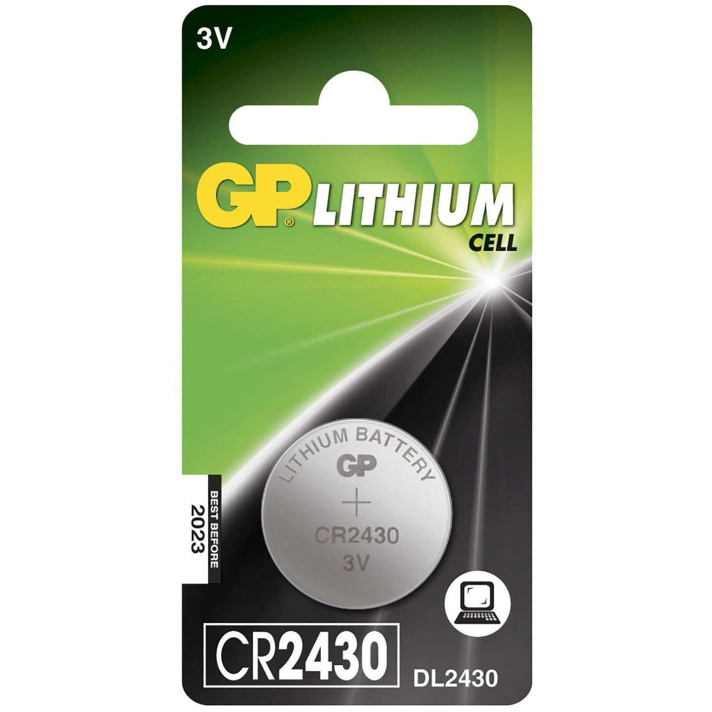 Batteri GP Lithium CR2430 1 stk/pk,1 stk/pk