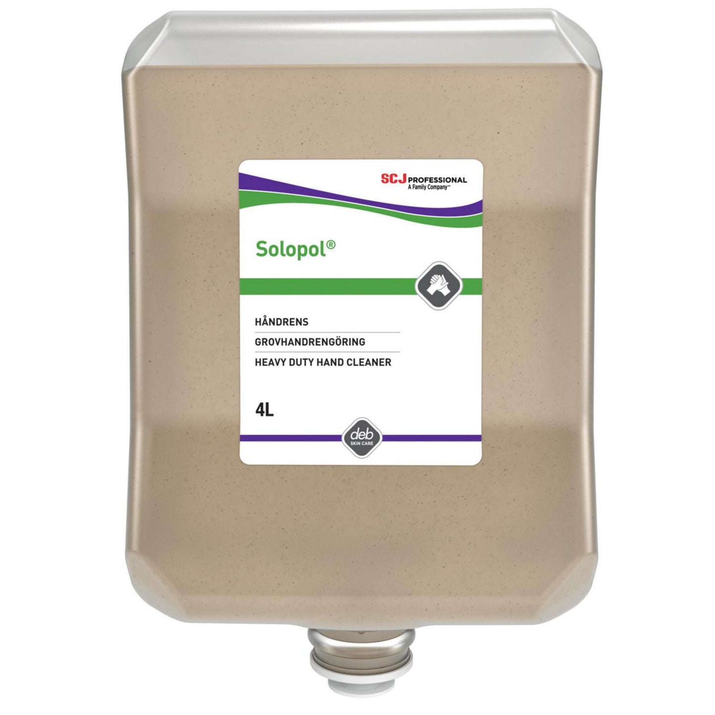 Håndrens Solopol Classic til Mineralolie/Grafit m.m. med Parfume 4 ltr,4 ltr/fl